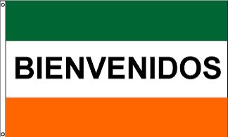 Bienvenidos Message Flag - 3' x 5' -  Nylon